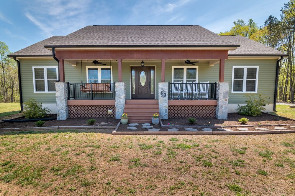 Cozy family home with a covered porch